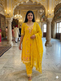 Suit - Soft Cotton Traditional Embroidered with Designer Dupatta